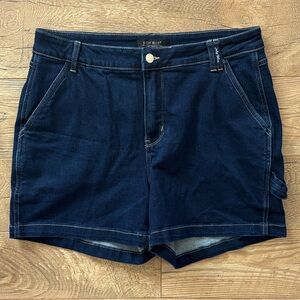 Judy Blue Dark Wash Denim Carpenter Jean Shorts, Women’s Size 1XL